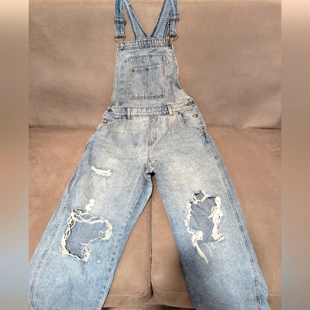 Distressed Overalls